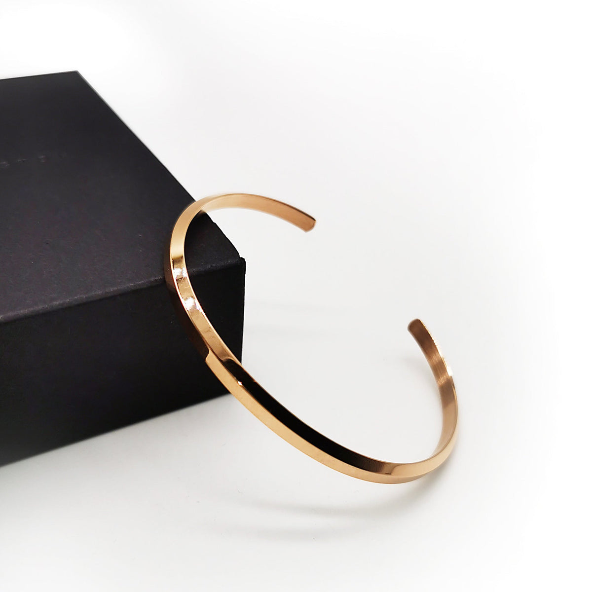 Narrow Type Opening Rose Gold Couple Female Bracelets