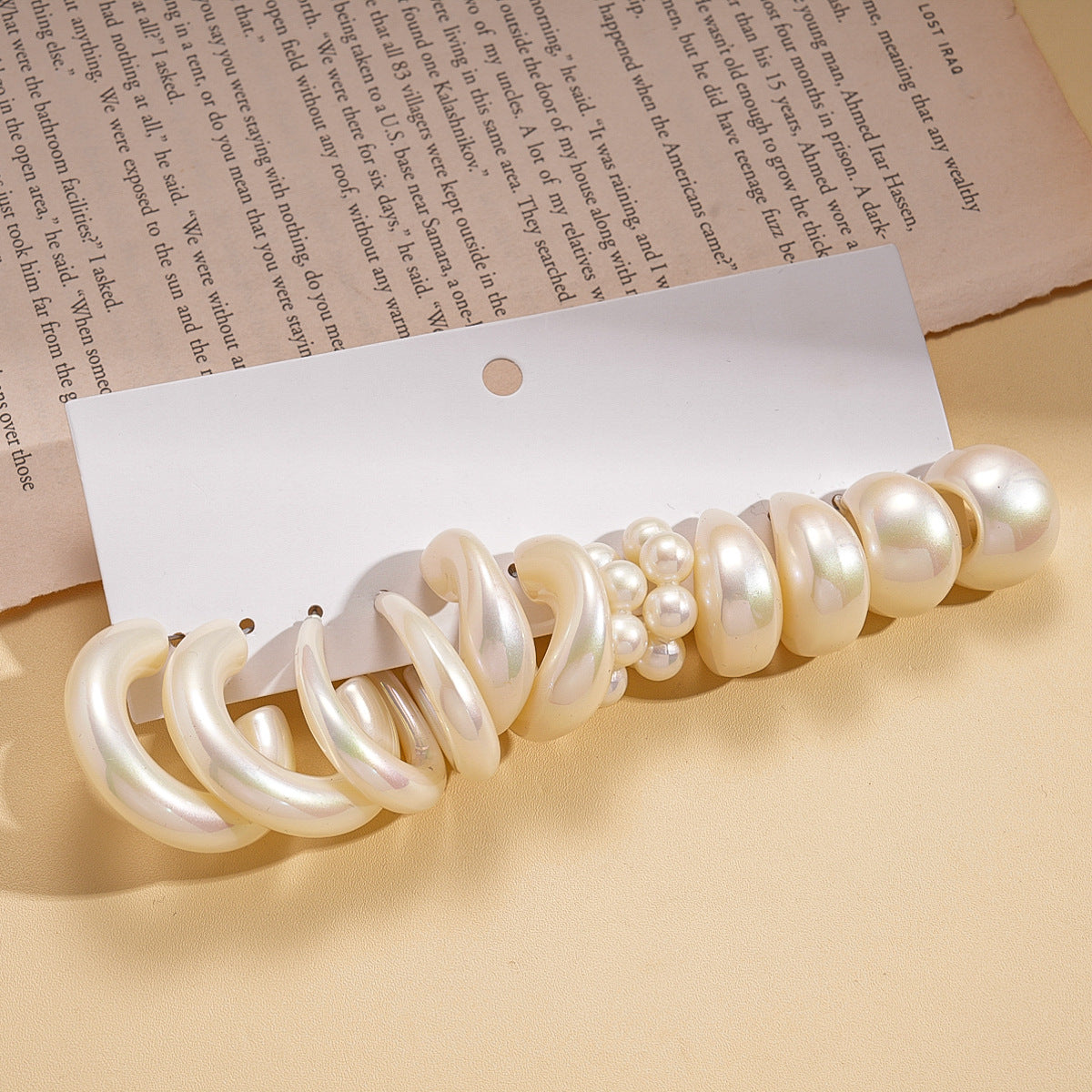 Flower Pearl Tassel Light Luxury High-grade Ear Rings