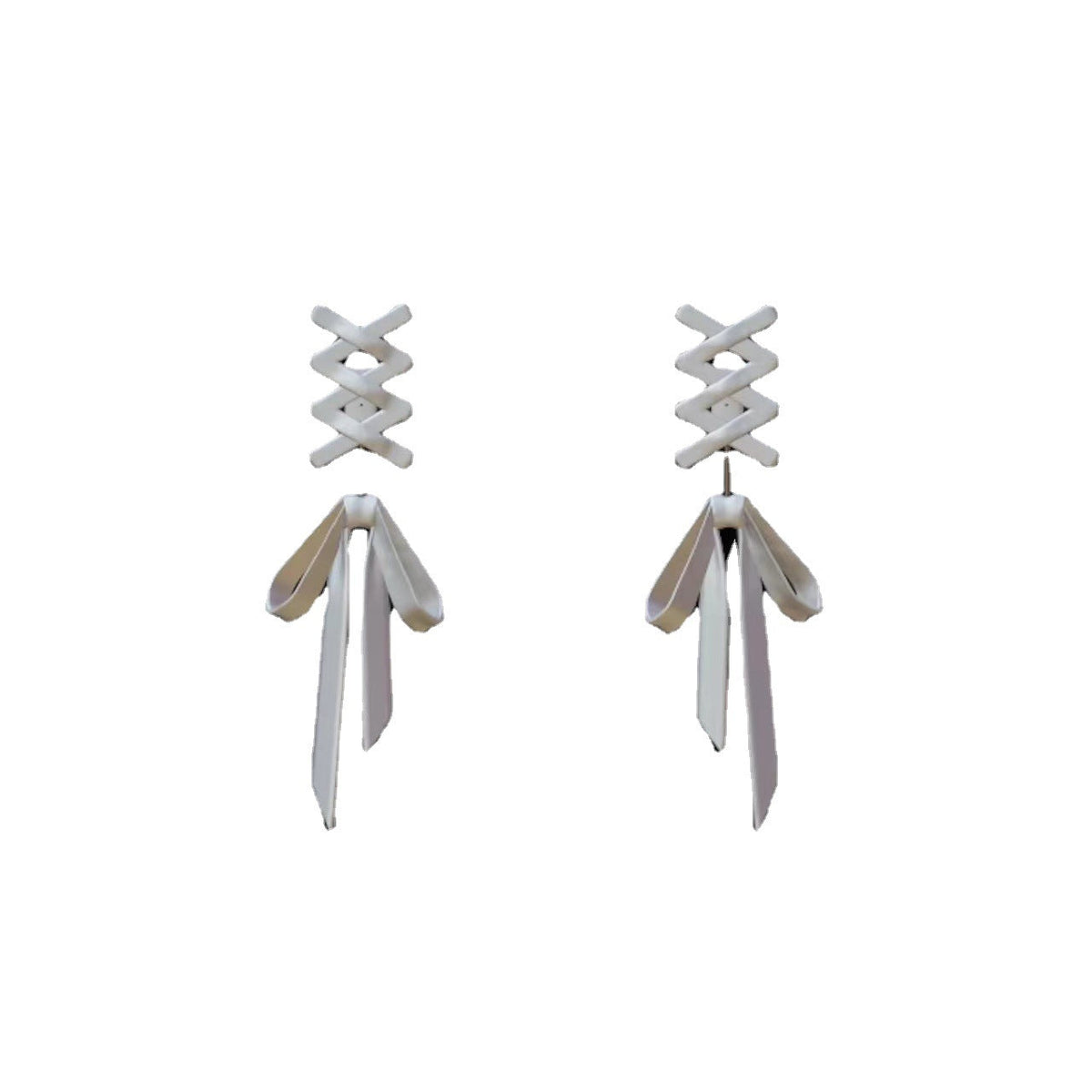 Women's Ribbon For Elegant Simple Temperamental Minority Advanced Design Light Luxury Earrings