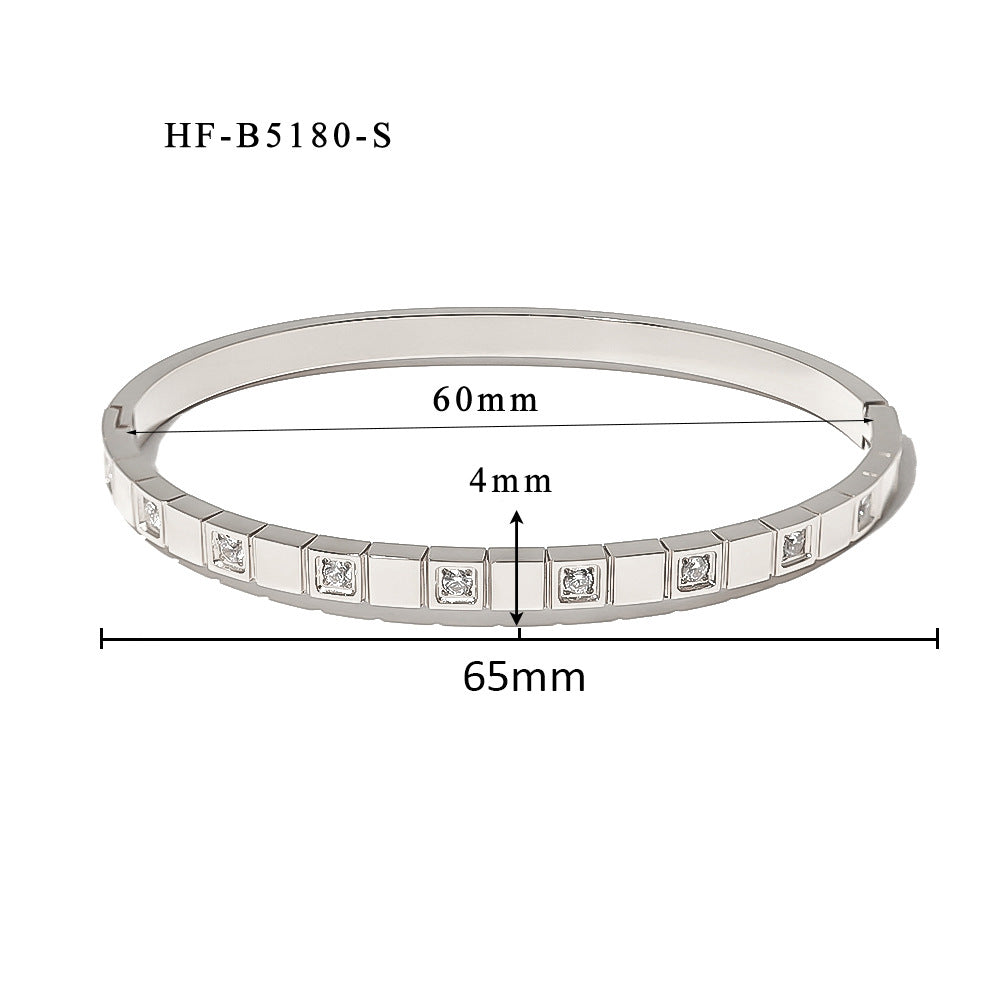 Women's Stainless Steel Electroplated Eight Awn Star Flower Geometric Bracelets