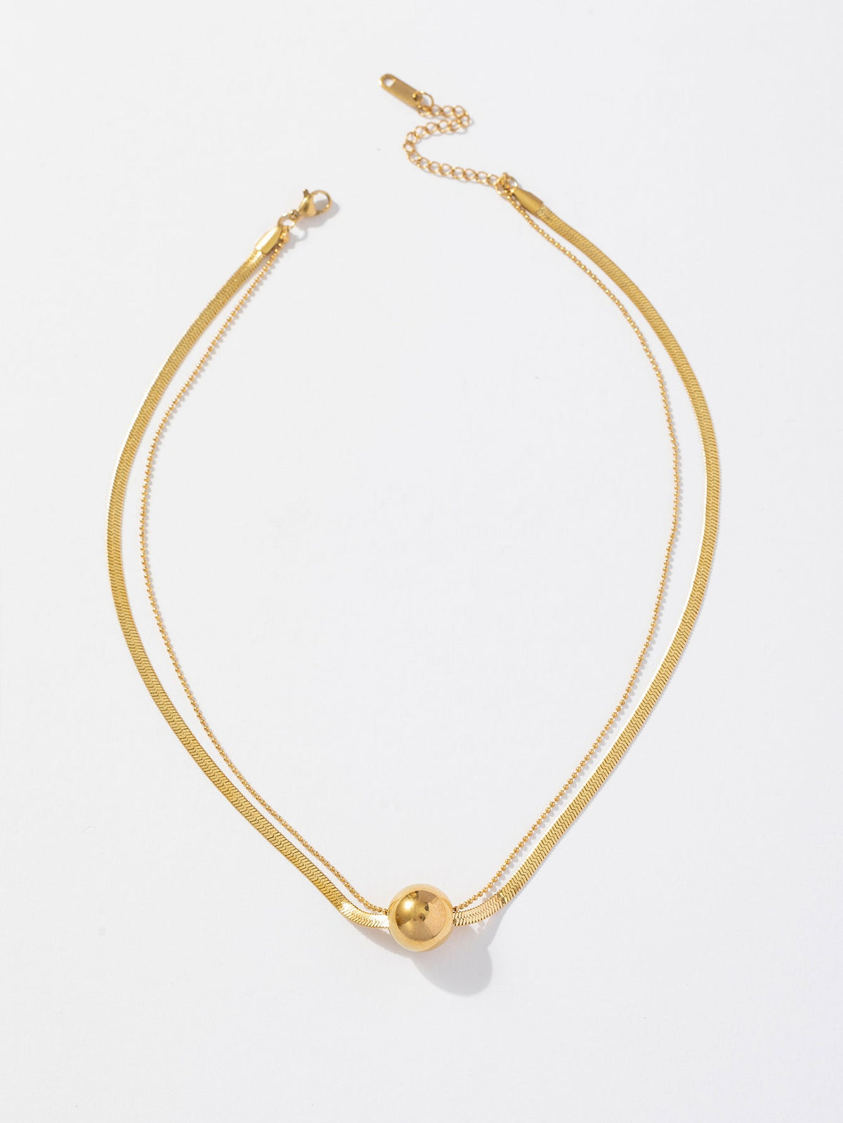 Cold Ball Titanium Steel Simple Minority Jewelry Set