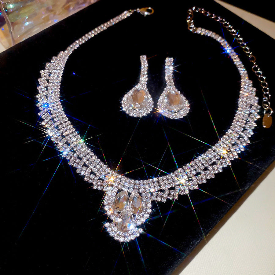 Drop Light Luxury Minority Clavicle Chain Palace Style Earrings