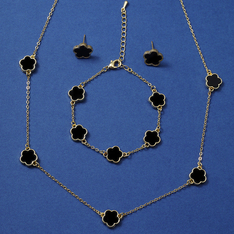 Flower Simple Temperamental Fashion Pork Belly Jewelry Set