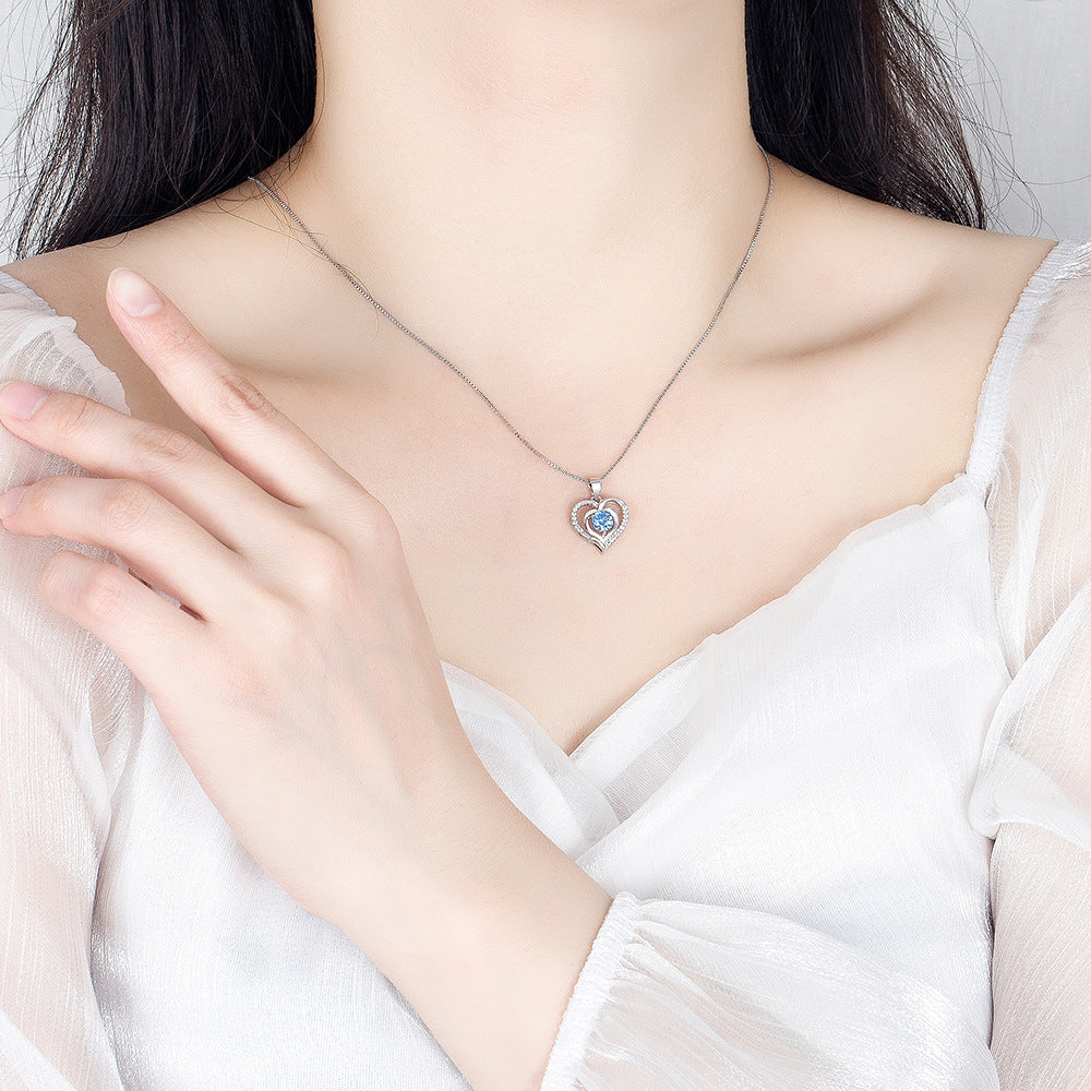 Women's Heart Of The Ocean Full Diamond Pendant