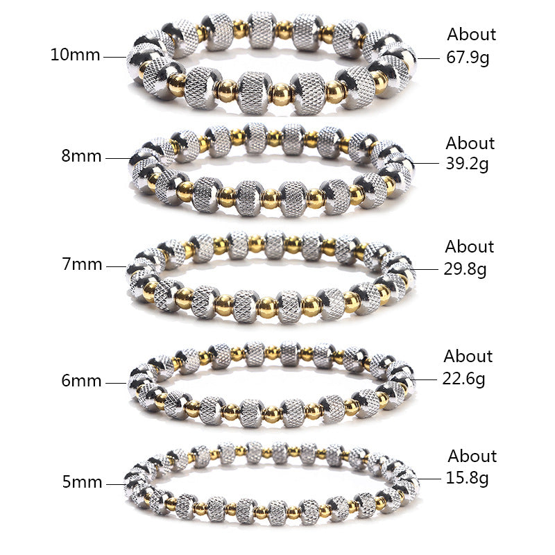 Metal Stainless Steel High-quality Gold Two-tone Bracelets