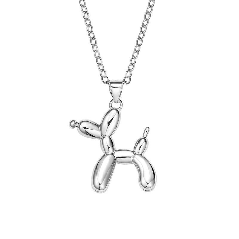 Women's High-grade Balloon Dog Titanium Steel Fashion Clavicle Chain Necklaces