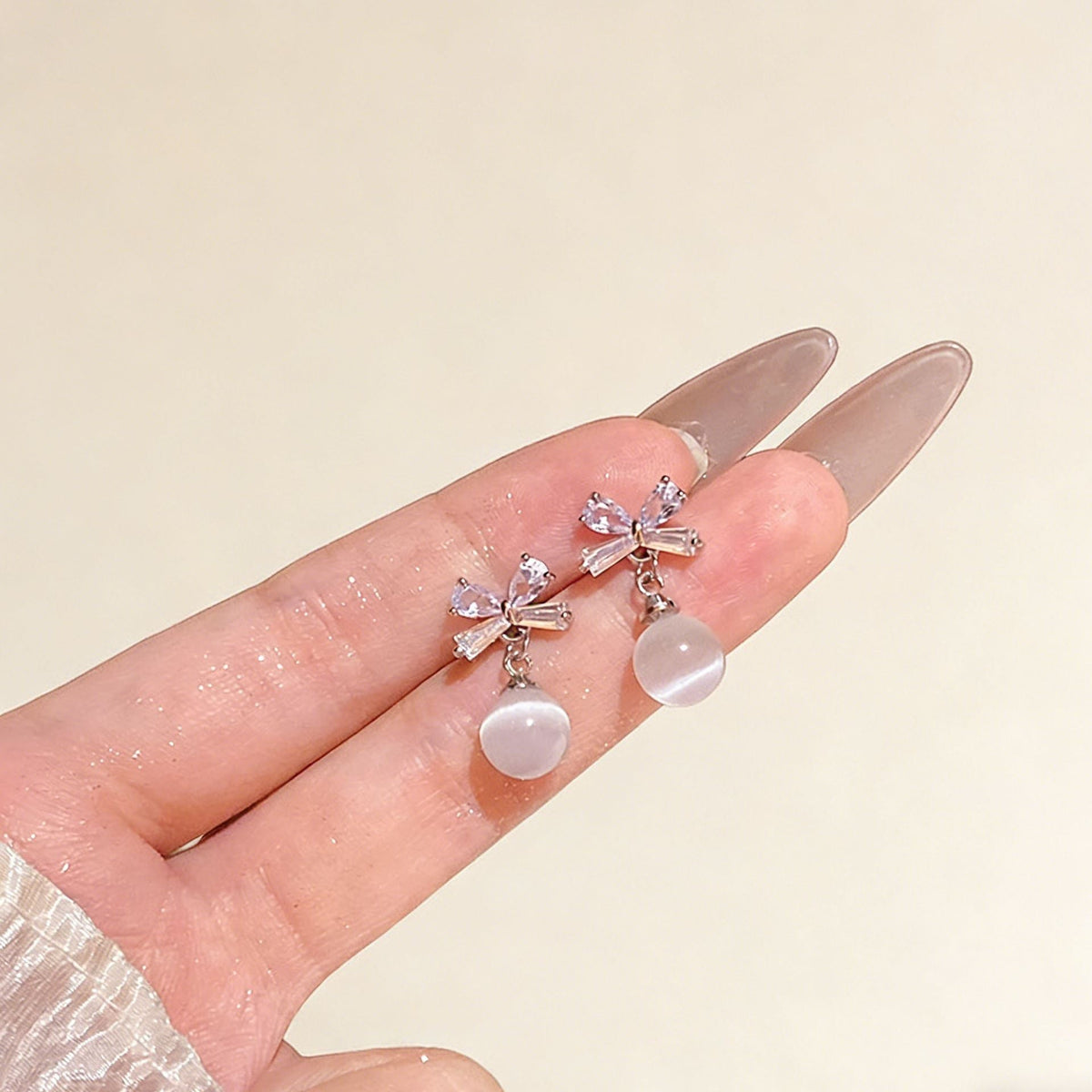 Women's High-grade Bow Zircon For Light Luxury Minority Atmosphere Pendants