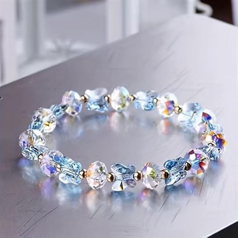 Women's Butterfly Crystal High Fashion Fresh Sweet Bracelet