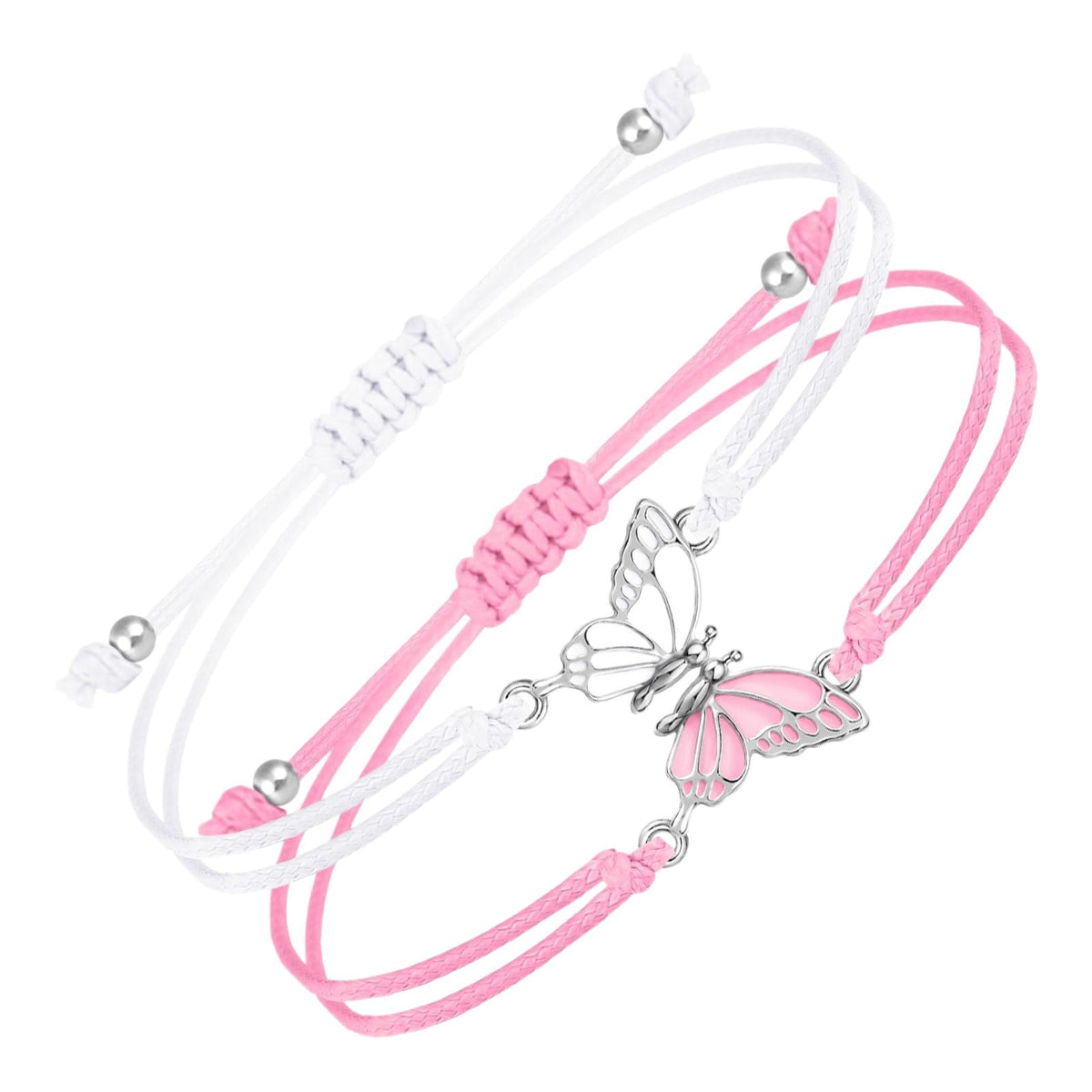 Couple Friendship Gift Flat Knot Woven Adjustable Color Wax Bracelet