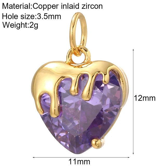 New Millennium Bohemian Heart-shaped Copper Universal Pendants