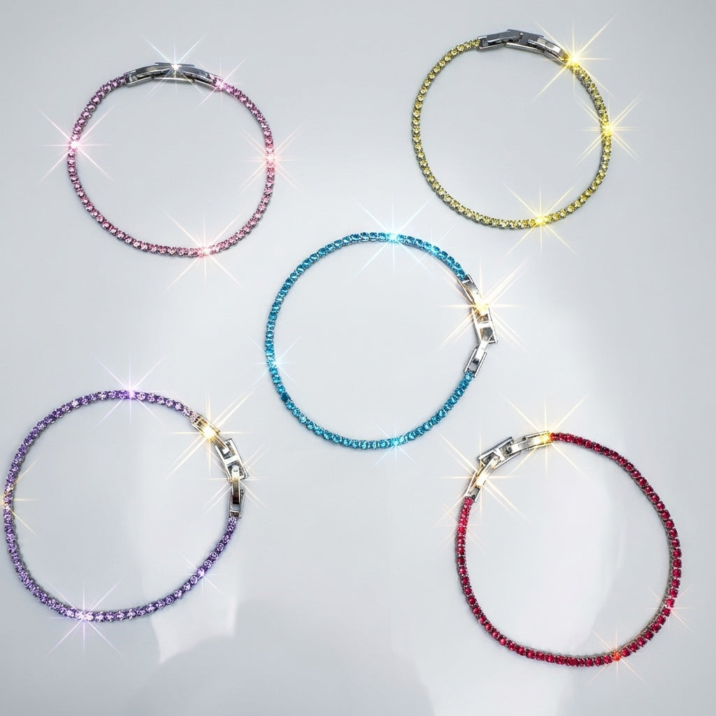 Korean Style Fashion Inlaid Diamond Cube Sugar Bracelets