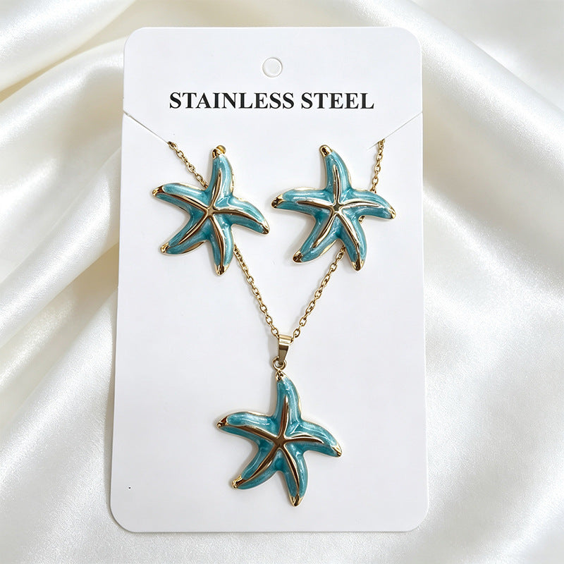 Stainless Steel Enamel Titanium Fashion Personality Necklaces