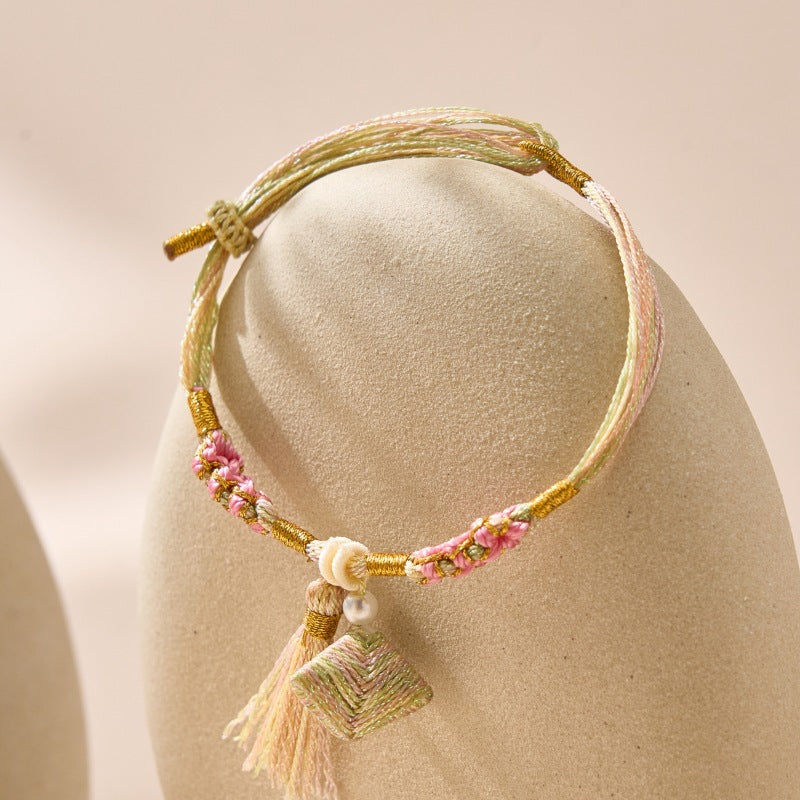 Hand-woven Dragon Boat Festival Tassel Long Life Thread Bracelets