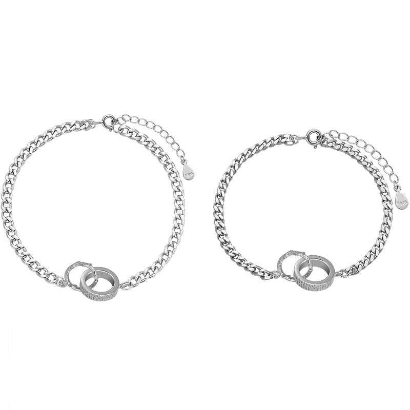 Women's & Men's Branch Couple One Pair Niche Cold High Sense Bracelet