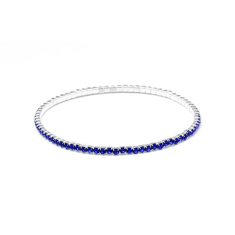 Rhinestone Stretch Bridal Korean Single Row Bracelet