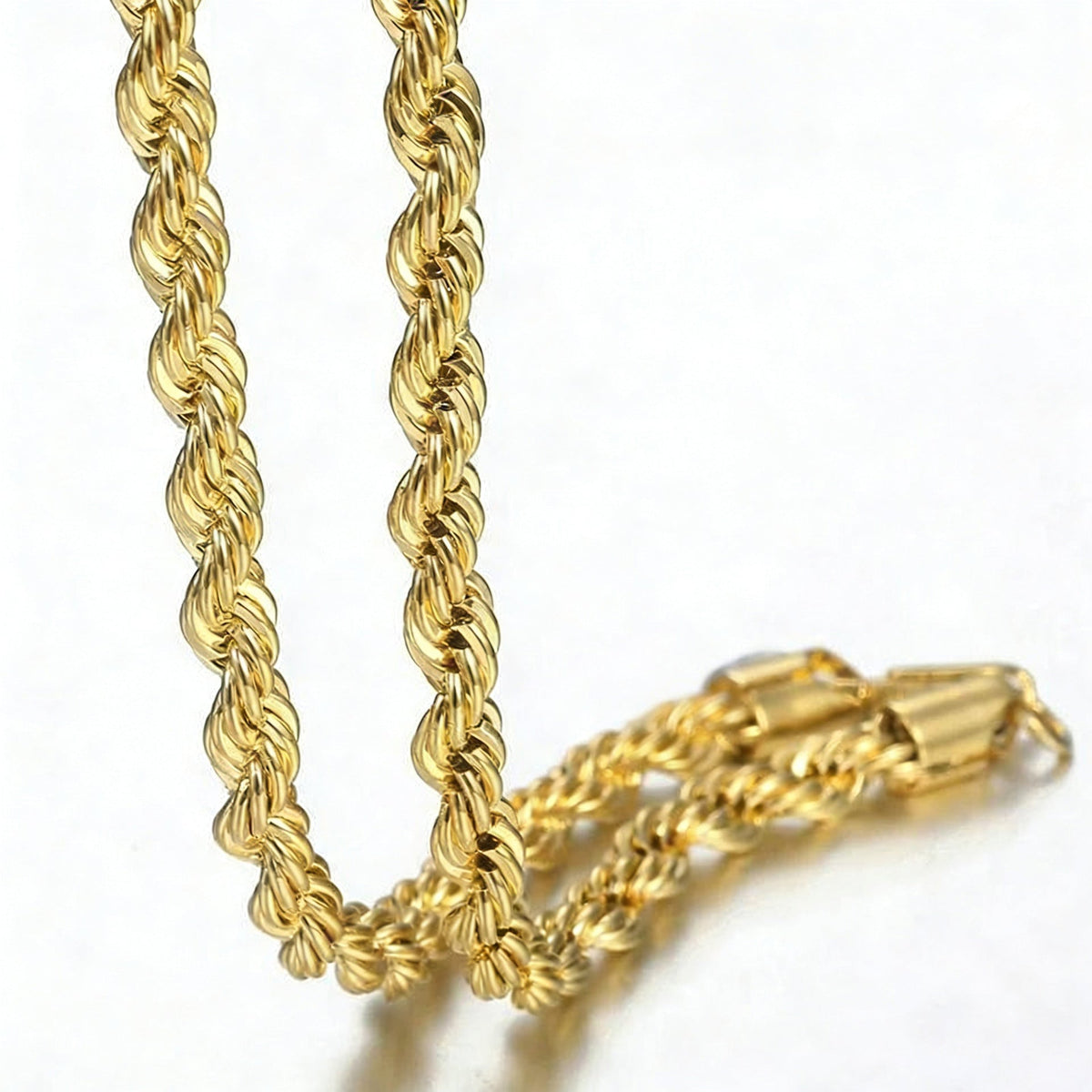 Men's Stainless Steel Hemp Flowers Chain Hip Hop Neutral Titanium Necklace