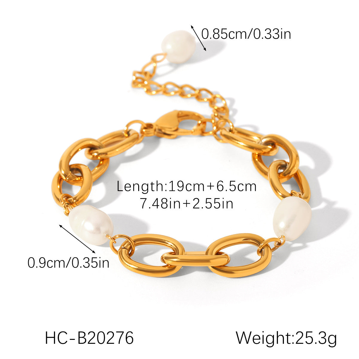 Hot Natural Freshwater Pearl Female Feel Figaro Bracelet