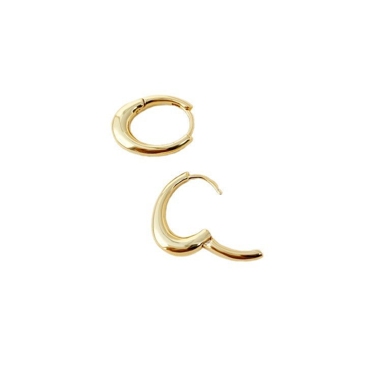 Style Cool Minimalist Geometric Exquisite Fashionable Hoop Sense Of Retro Earrings