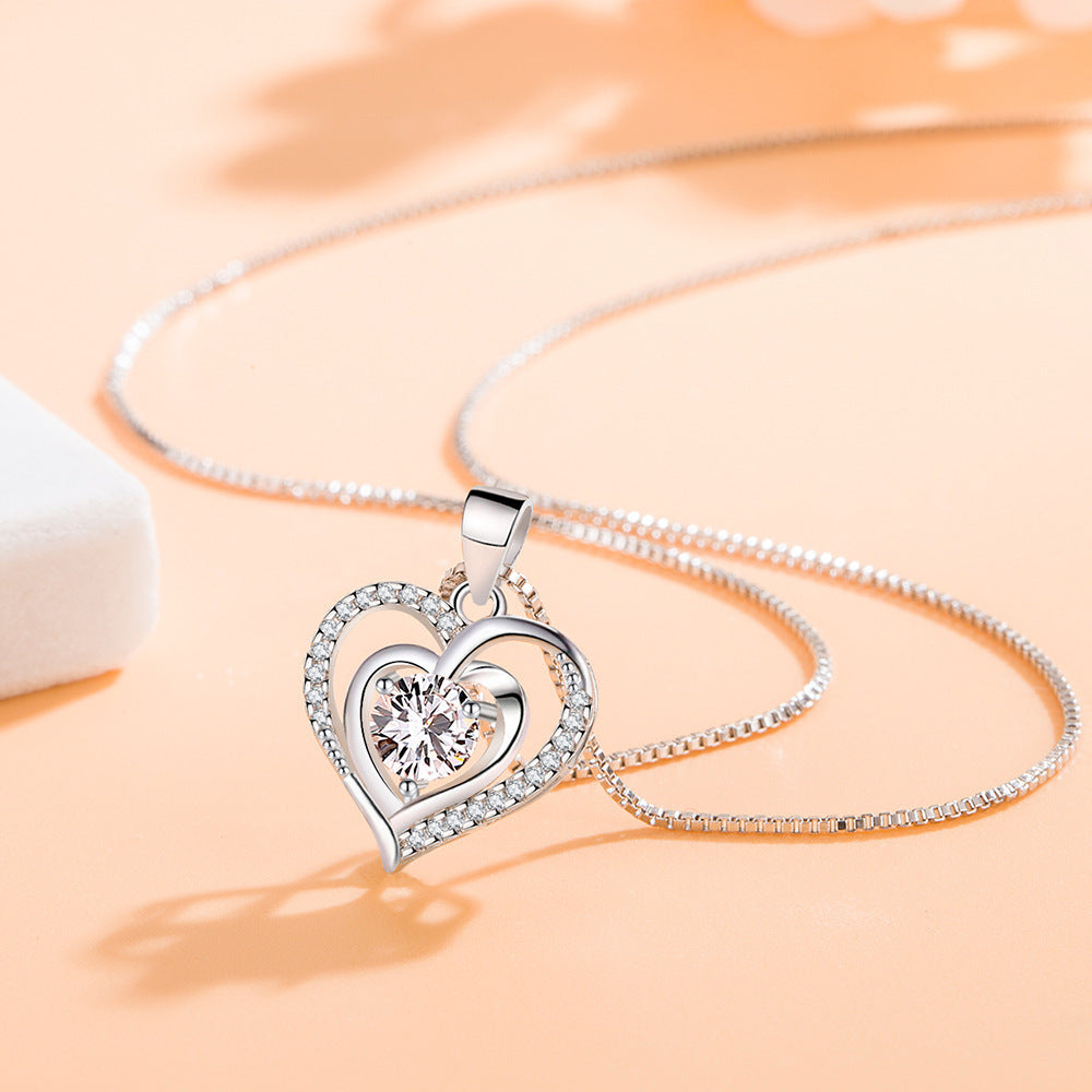 Women's Heart Of The Ocean Full Diamond Pendant