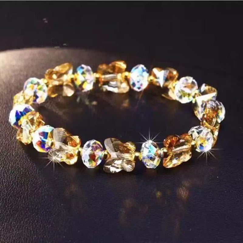 Women's Butterfly Crystal High Fashion Fresh Sweet Bracelet