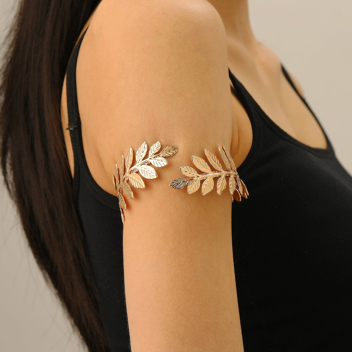 Personalized Leaf Female Creative Exaggerating Armband Bracelet