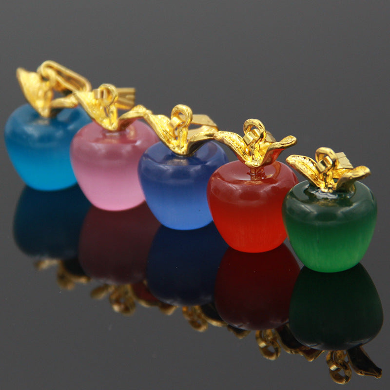Women's Gold-plated Christmas Eve Gift Pink Crystal Clavicle Pendants