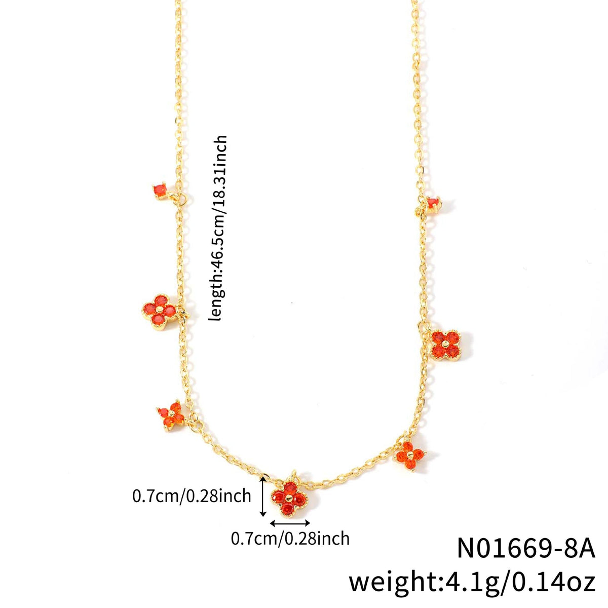 Flower-shaped Clavicle Chain Fashion Inlaid Zirconium Design Birthday Pendant