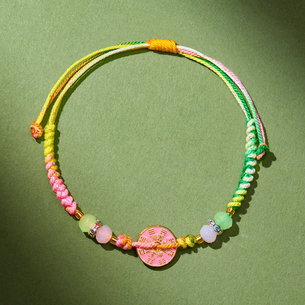 Colorful Rope Mountain Ghost Money Ethnic Style Hand Woven Couples Bracelet