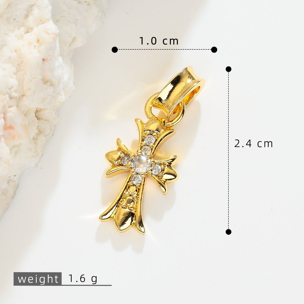 Unique Innovative Cross Heart Couple Single Pendant