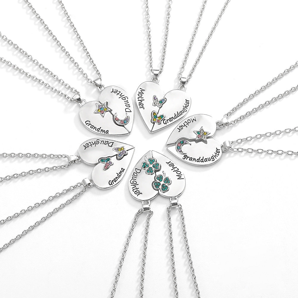 Graceful Creative Mother's Day Gift Heart-shaped Necklaces
