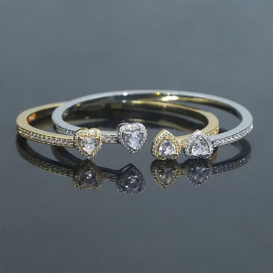 Women's Hip Hop Fine Circle Pairs Of Love Style Bracelets