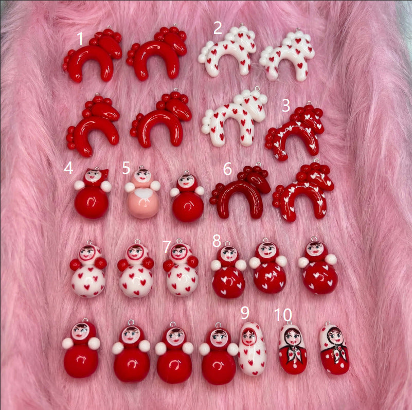 Little Doll Festive Cute Smiley Face Pendant