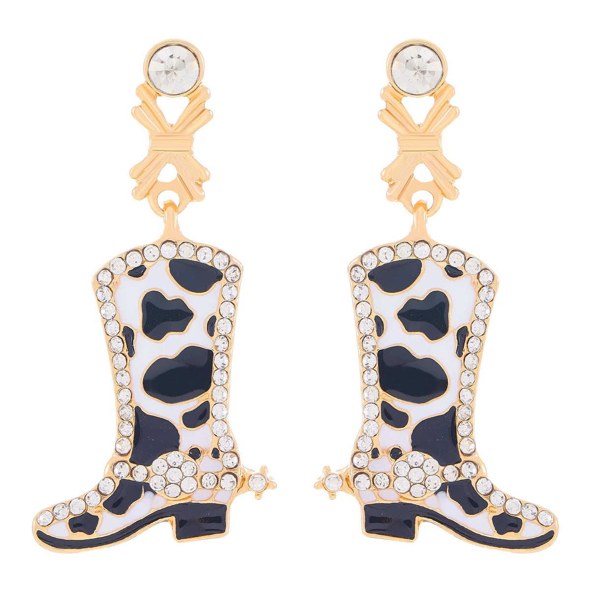 Western Denim Female Style Retro Boots Jewelry Set