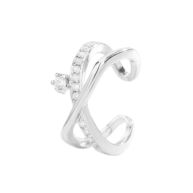 Cross Female French Style Temperament Sweet Cool Ear Clip