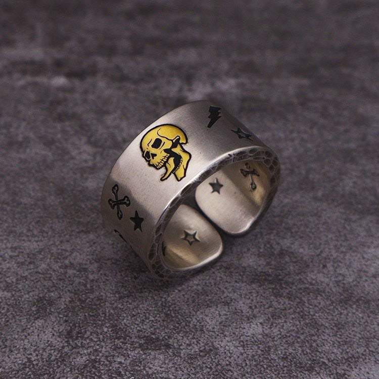 Skull Male Rock Gothic Punk Gift Ring