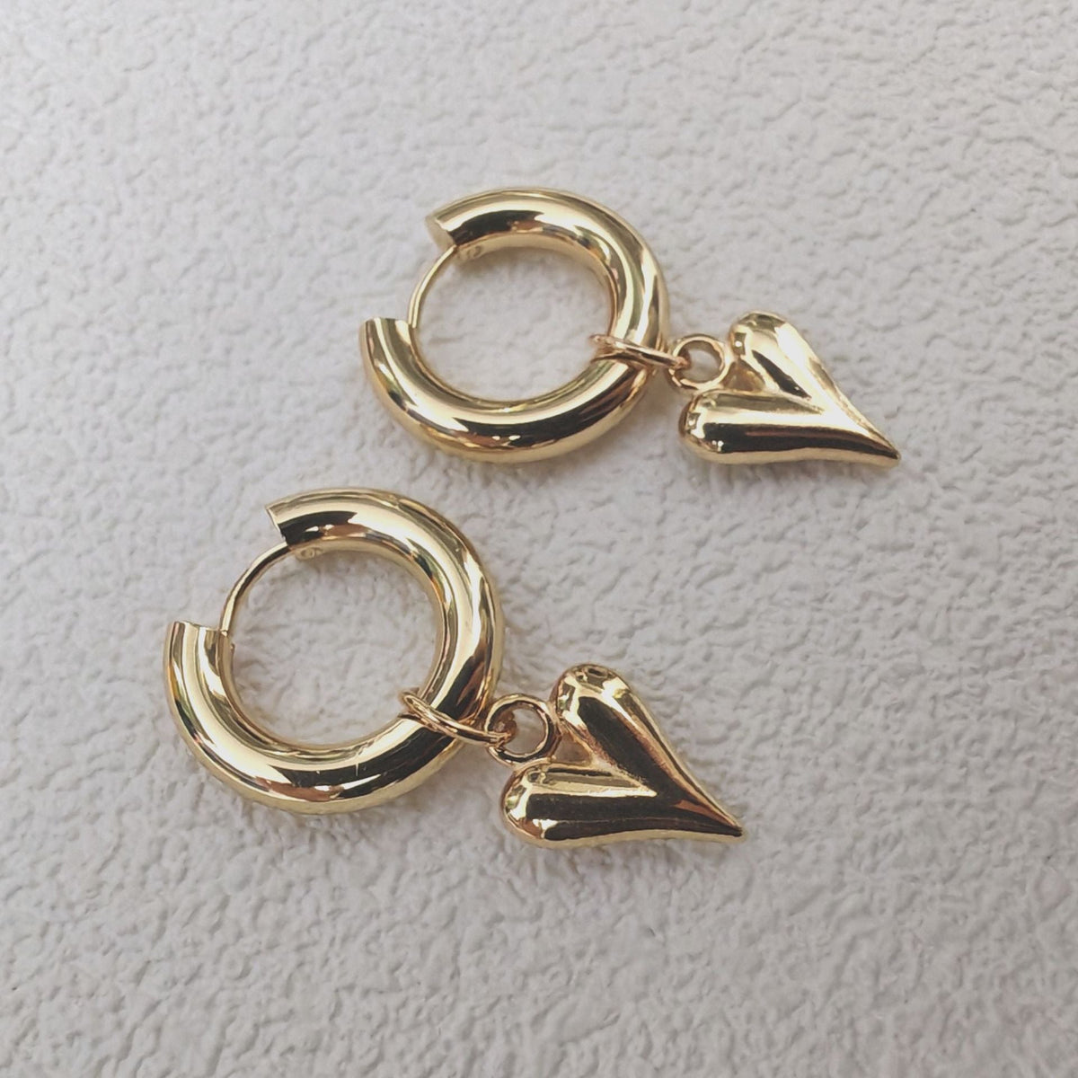 French Sweet Fashion Ear Detachable Trend Small Love Earrings