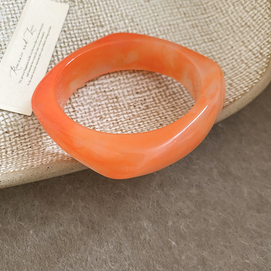 Acrylic Blooming Round Atmospheric Commute Minimalist Niche Bracelet