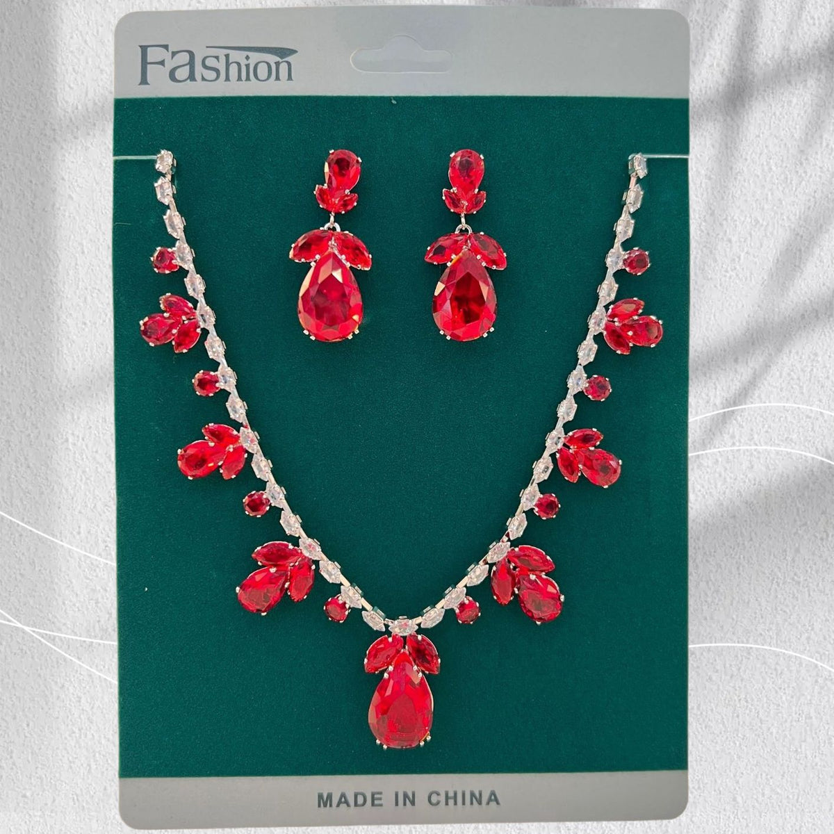 Women's Drops Leaves Suite High Sense Formal Jewelry Set
