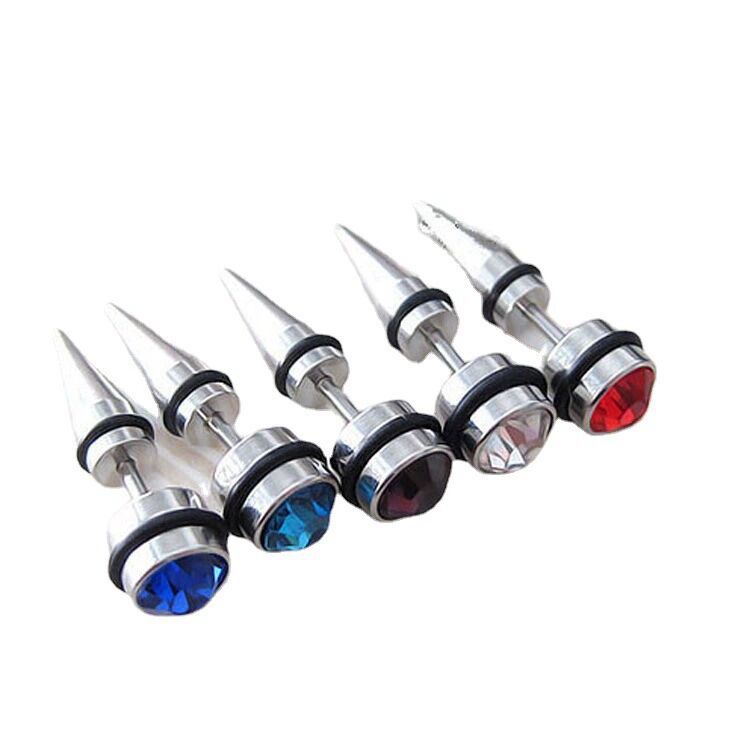 Ear Trendy Unique Inlaid Unisex Punk Earrings
