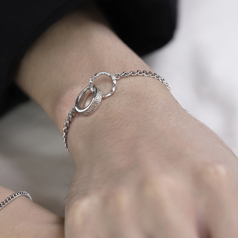 Women's & Men's Branch Couple One Pair Niche Cold High Sense Bracelet