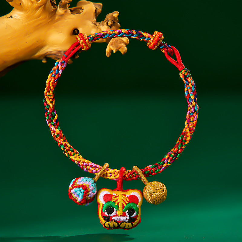 Dragon Boat Festival Colorful Rope Carrying Strap Handmade Braided Adult Bracelet