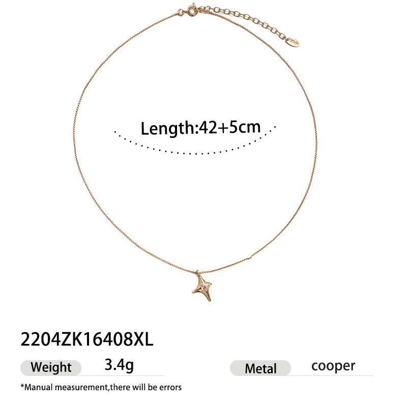 Women's Emerald Zircon Inlaid High-grade Light Luxury Elegant Necklace