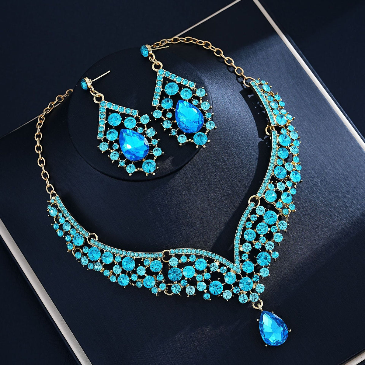 Two-piece Three-piece Bridal Wedding Dress Suit Female Jewelry Set