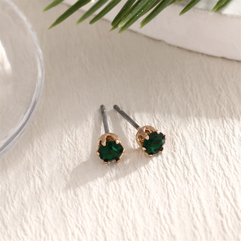Fashion Christmas Tree Elk Snowflake Crutch Ear Festive Alloy Dripping Stud Earrings