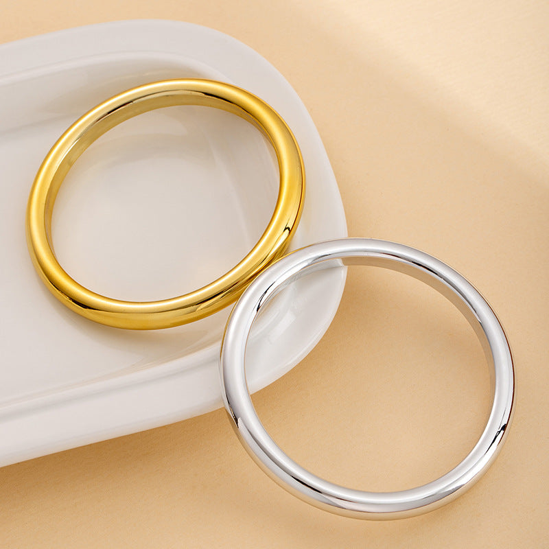 Electroplated Glossy Simple Retro High Sense Bracelet
