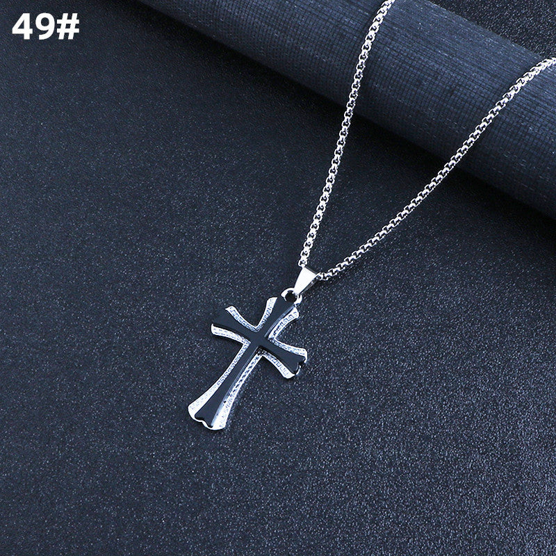 Titanium Steel Personality Alloy Street Long Sweater Pendant