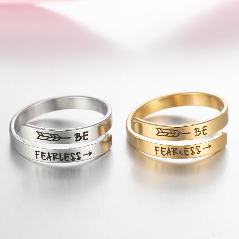 Korean Style Stainless Steel Letters Niche Retro Distressed English Double Bracelets