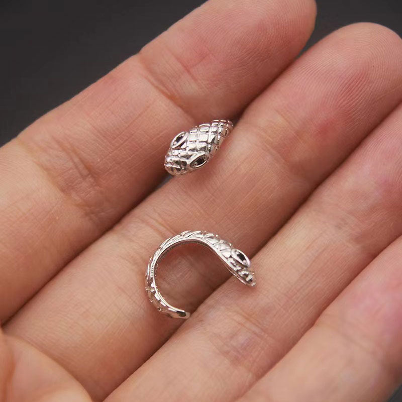 Men's Snake-shaped Single Korean Style Pseudo Pu Ear Clip