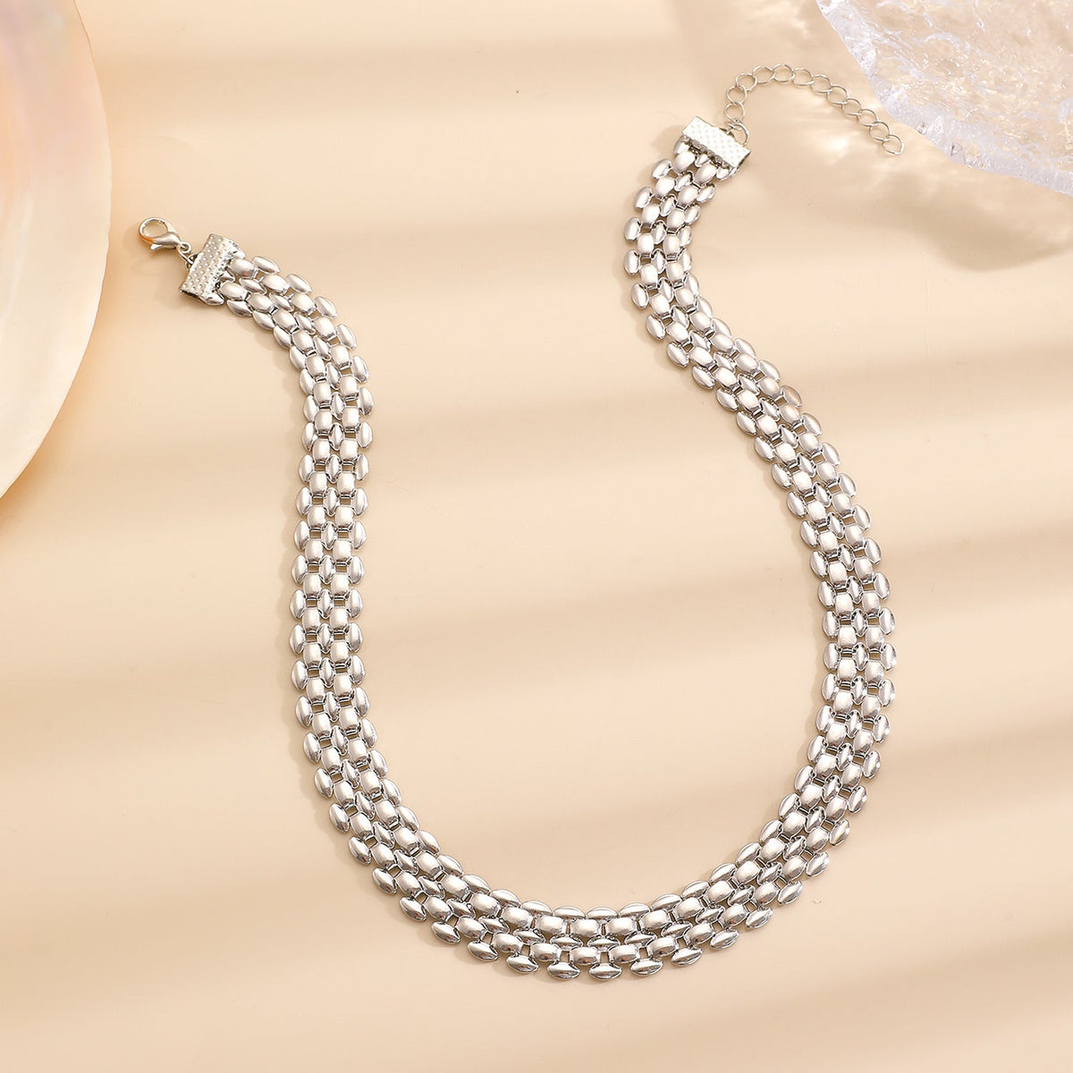 Women's Fashion Y-shaped Watch Clavicle Chain Stacked Strap Length Sweater Jewelry Set