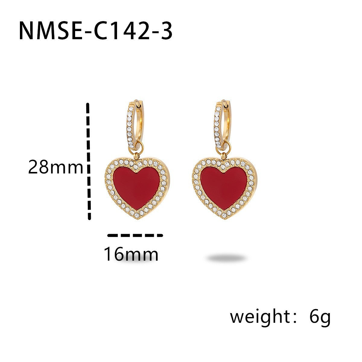 Titanium Steel Valentine's Day Gift Love Souvenir High Jewelry Set